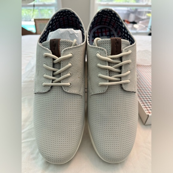 Ben Sherman Parnell Oxfords Lace Up Shoes Off White Size 8 New In Box - Picture 1 of 8